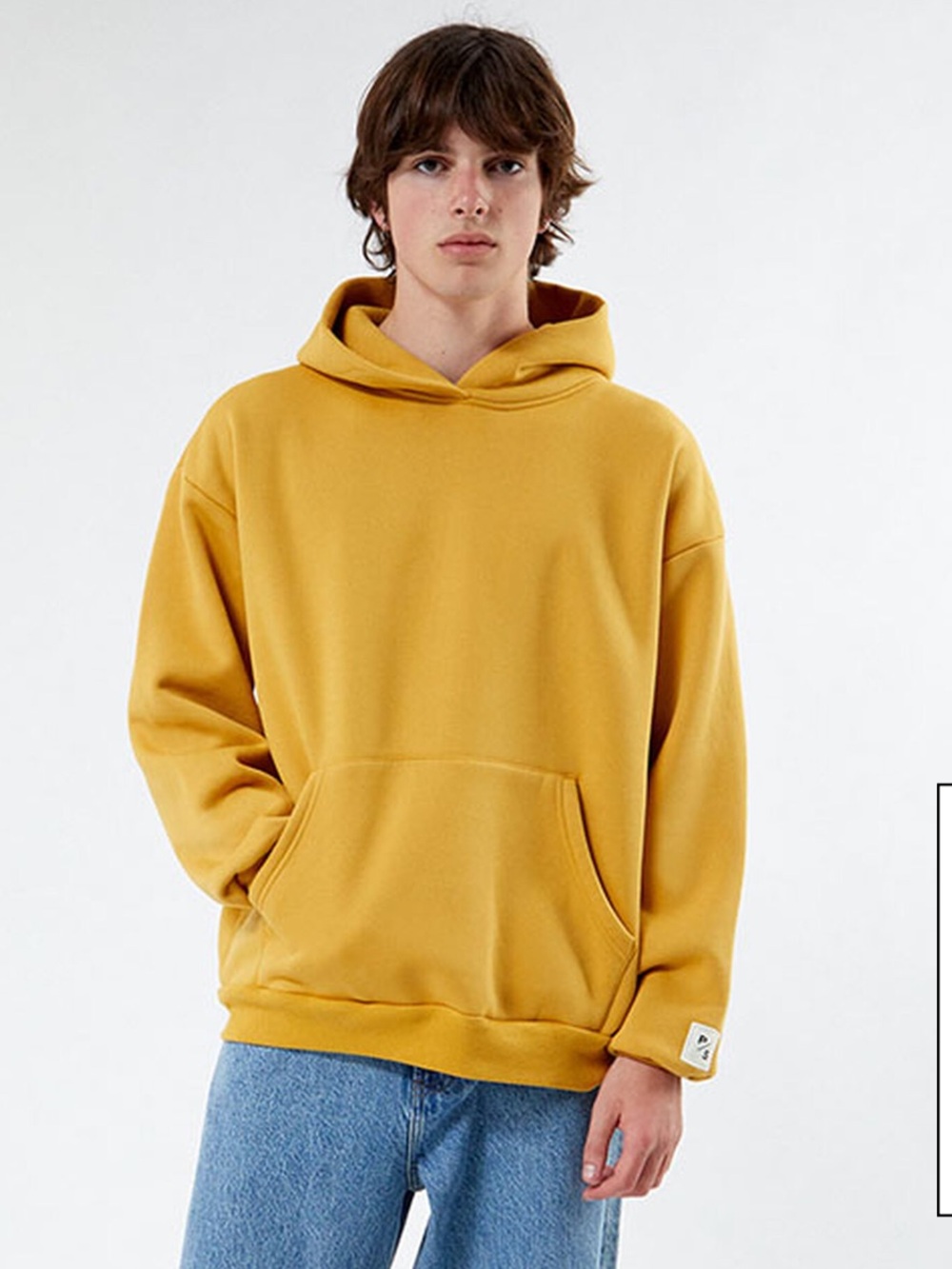 PacSun Men's Mustard Pullover Hoodie